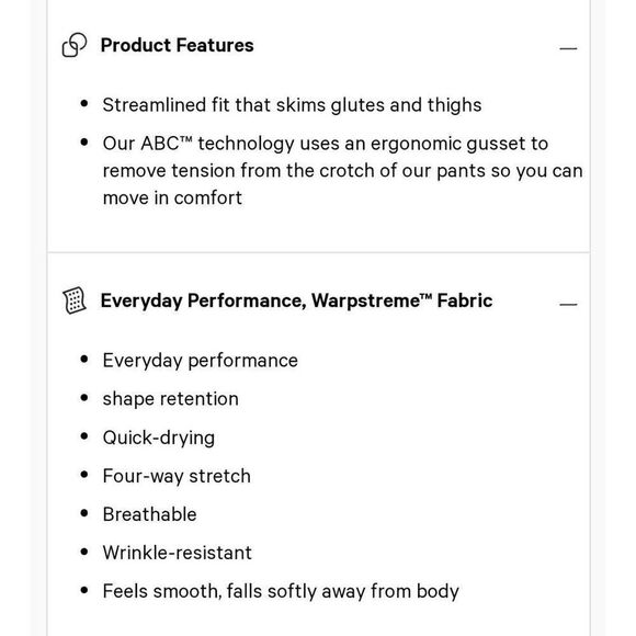 Lululemon Men's Commission Warpstreme Sold Out Pants in Artifact Sz. 32 - Picture 6 of 7